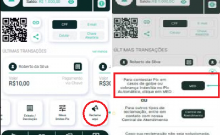 Usuários poderão contestar transferências via Pix no app do banco em casos de golpe
